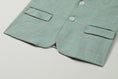 Gallery viewerに画像を読み込む, Mint Green Plaid 3 Piece Boys Suits Blazer Vest and Pants