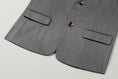 Gallery viewerに画像を読み込む, Light Grey Plaid 3 Piece Boys Suits Blazer Vest and Pants