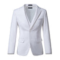 Load image into Gallery viewer, White Men's Two Button Blazer for Party, Wedding and Business