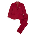 Load image into Gallery viewer, Red Two Button Wedding 3 Pieces Slim Fit Men Suits