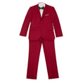 Load image into Gallery viewer, Red Two Button Wedding 3 Pieces Slim Fit Men Suits