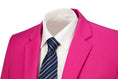 Load image into Gallery viewer, Fuchsia Men's Two Button Blazer for Party, Wedding and Business