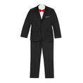 Load image into Gallery viewer, Black Two Button Wedding 3 Pieces Slim Fit Men Suits