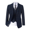 Load image into Gallery viewer, Plaid Men's 3 Piece Slim Fit Suits (MORE COLORS+)