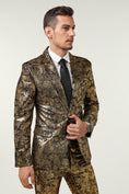 Cargar la imagen en la vista de la galería, Golden Velvet 3 Piece Men's Formal Suits