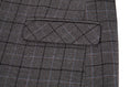 Load image into Gallery viewer, Grey Plaid Men's 3 Piece Set for Party, Wedding and Business