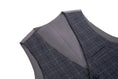 Load image into Gallery viewer, Dark Grey Plaid Men's 3 Piece Set for Party, Wedding and Business