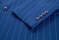 Load image into Gallery viewer, Royal Blue Stripe Men's 3 Piece Suits