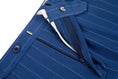 Load image into Gallery viewer, Royal Blue Stripe Men's 3 Piece Suits