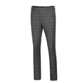 Load image into Gallery viewer, Grey Navy Light Blue Plaid Men's 3 Piece Suits