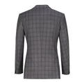 Load image into Gallery viewer, Grey Plaid Men's 3 Piece Set for Party, Wedding and Business