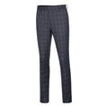Load image into Gallery viewer, Dark Grey Plaid Men's 3 Piece Set for Party, Wedding and Business