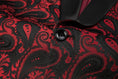 Load image into Gallery viewer, Burgundy Unique Patterned Men's Blazer for Party, Wedding and Business