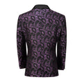 Load image into Gallery viewer, Purple Unique Patterned Men's Blazer for Party, Wedding and Business