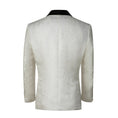 Load image into Gallery viewer, White Unique Patterned Men's Blazer for Party, Wedding and Business