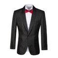Load image into Gallery viewer, Black Unique Patterned Men's Blazer for Party, Wedding and Business