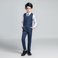 Load image into Gallery viewer, Unique Design Slim Fit Modern 5 Piece Boys Suits