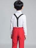 Load image into Gallery viewer, Red Classic Suits Set 5 Piece Boys Suits