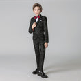 Load image into Gallery viewer, Unique Design Slim Fit Modern 5 Piece Boys Suits