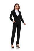 Load image into Gallery viewer, Black Women's 2 Piece Office Work Suit Set