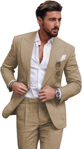 Load image into Gallery viewer, Summer Casual Linen Men's Slim Fit 2 Piece Suit