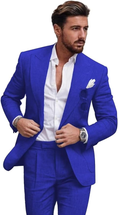 Load image into Gallery viewer, Summer Casual Linen Men's Slim Fit 2 Piece Suit