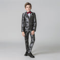 Load image into Gallery viewer, Unique Design Slim Fit Modern 5 Piece Boys Suits
