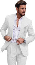 Load image into Gallery viewer, Summer Casual Linen Men's Slim Fit 2 Piece Suit