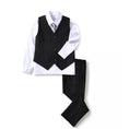 Load image into Gallery viewer, Black Two Button Wedding 3 Pieces Slim Fit Men Suits