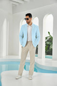 Load image into Gallery viewer, Seersucker Striped Men's Summer Blazer