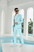 Load image into Gallery viewer, Summer Seersucker Striped 2 Piece Men's Suit (Upgraded Version)