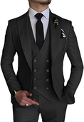 Load image into Gallery viewer, Stylish Peak Lapel Double Breasted One Button 3 Piece Men's Suit