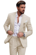 Load image into Gallery viewer, Summer Casual Linen Men's Slim Fit 2 Piece Suit