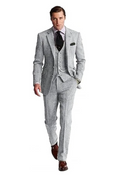 Load image into Gallery viewer, Retro Slim Fit Herringbone Groom Tuxedos 3 Piece Men's Suits