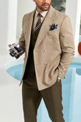 Load image into Gallery viewer, Designer Style Men's Double Breasted Blazer
