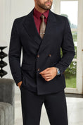 Load image into Gallery viewer, Designer Style Double Breasted Men's Blazer