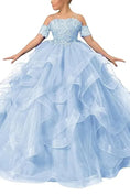 Load image into Gallery viewer, Tulle Flower Girl Dresses for Wedding Lace Applique Princess