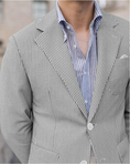 Load image into Gallery viewer, Light Summer Seersucker Leisure Men Jacket