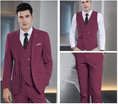 Load image into Gallery viewer, Stylish Peak Lapel Double Breasted One Button 3 Piece Men's Suit