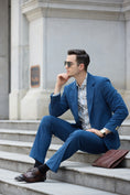 Load image into Gallery viewer, Classical One Button Corduroy Suit 2 Pieces Men's Suits Jacket+Pants 2787