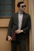 Load image into Gallery viewer, Retro Tweed Herringbone 2 Pieces Mens Suits 2768