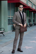 Load image into Gallery viewer, Retro Tweed Herringbone 2 Pieces Mens Suits 2785