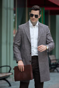 Load image into Gallery viewer, Men's Wool Coat Winter Trench Long Coat With Pockets 2774