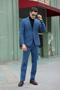 Load image into Gallery viewer, Classical Woollen Herringbone Business 2 Pieces Mens Suits