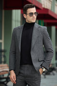 Load image into Gallery viewer, Retro Tweed Herringbone 2 Pieces Mens Suits 2785