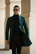 Load image into Gallery viewer, Men's Wool Coat Winter Trench Long Coat With Pockets 2773