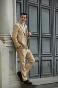 Load image into Gallery viewer, Winter Corduroy Peak Lapel 2 Pieces Men's Suits Jacket+Pants 2786