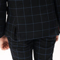Charger l'image dans la visionneuse de la galerie, Navy Plaid Elegant 5 Piece Boys Suits