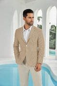 Load image into Gallery viewer, Seersucker Striped Men's Summer Blazer