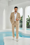 Load image into Gallery viewer, Summer Seersucker Striped 2 Piece Men's Suit (Upgraded Version)